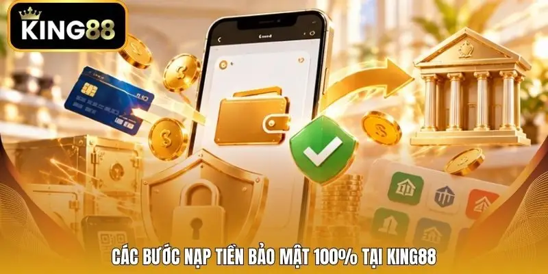 Các bước nạp tiền bảo mật 100% tại King88
